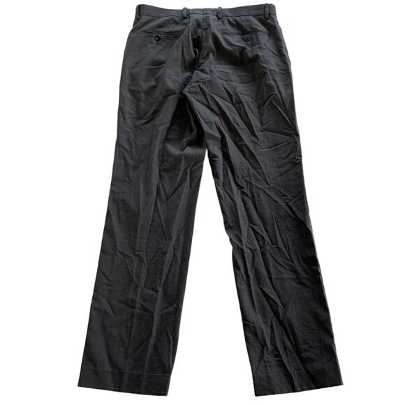 Kenneth Cole Pants Mens 32 x 30 Gray Slim Leg Pleated Trouser Wool Blend - Picture 2 of 7